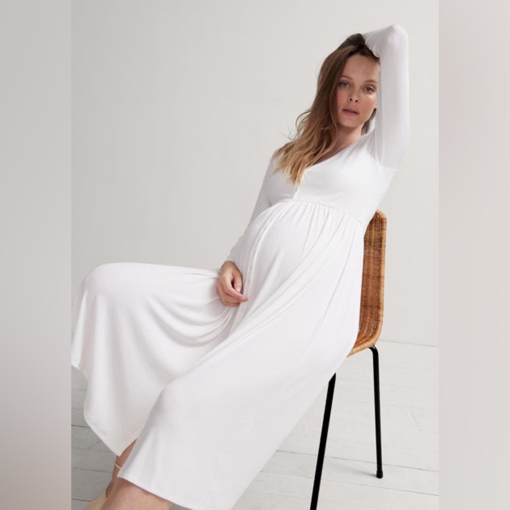 Hatch softest rib nursing dress